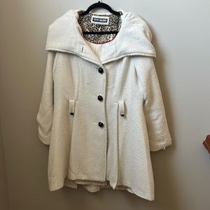 Steve Madden single breasted twill, wool coat